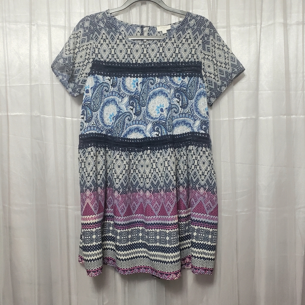 Umgee Sz Small Babydoll Dress Bohemian - Picture 2 of 13